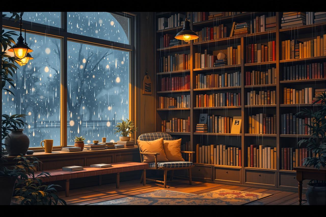 免免漫剧作品 - 雨天的老书店
